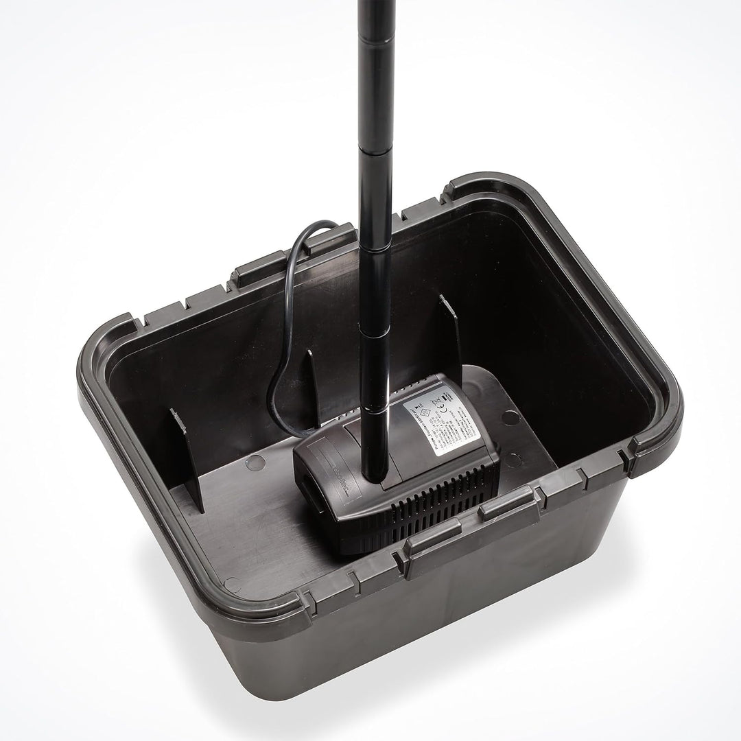 Solar Teichfilter Set Profi bis 1.000 l Teich - 500 l/h Förderleistung 15 Watt Solarmodul - neuester