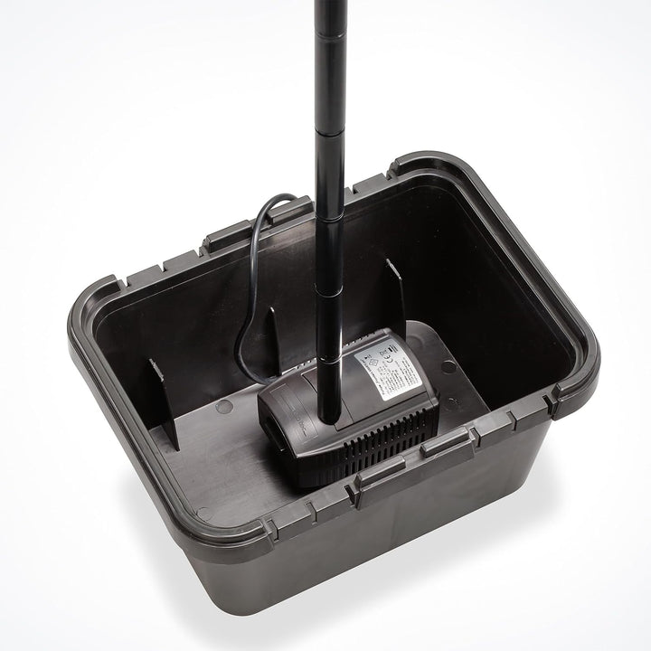 Solar Teichfilter Set Profi bis 1.000 l Teich - 500 l/h Förderleistung 15 Watt Solarmodul - neuester