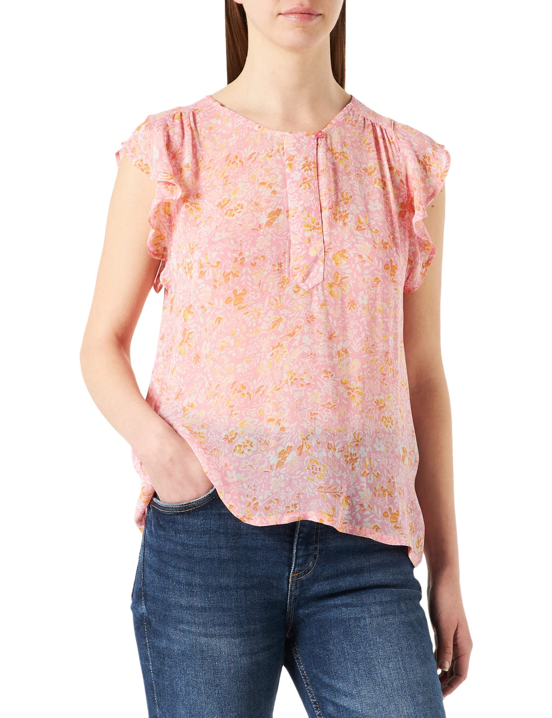 PART TWO Damen Prillepw Bl Relaxed Fit Blouse 38 Peony Painted Summer Flower, 38 Peony Painted Summe