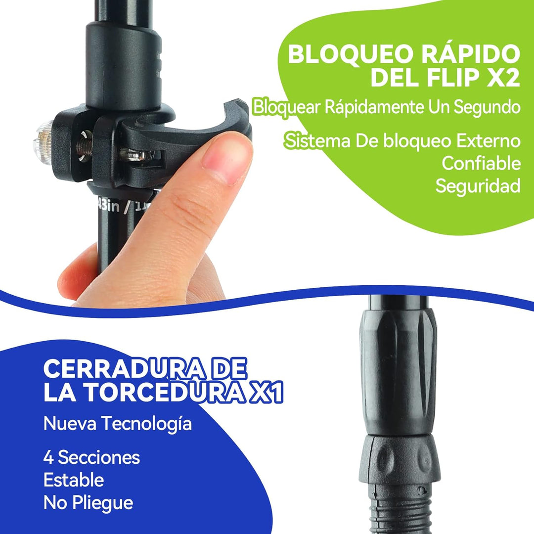 Nordic Walking Stick für Damen und Herren, Teleskop 2 Stück Wanderstöcke für Trekking, Aluminium Wan