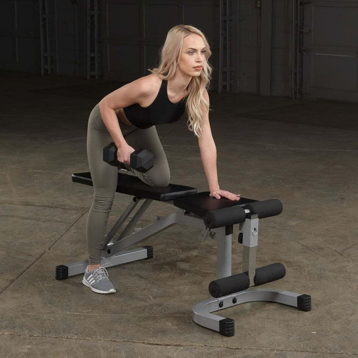 BODY-SOLID PFID-130 Powerline-Serie 3in1 Hantelbank Kombibank Schrägbank Flachbank Negativbank