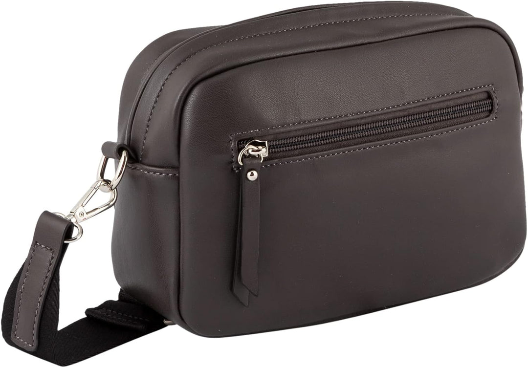 TOM TAILOR Damen Bags Yana Umhängetasche Handtasche Mittelgross Silber, Dark Grey