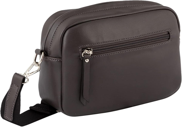 TOM TAILOR Damen Bags Yana Umhängetasche Handtasche Mittelgross Silber, Dark Grey