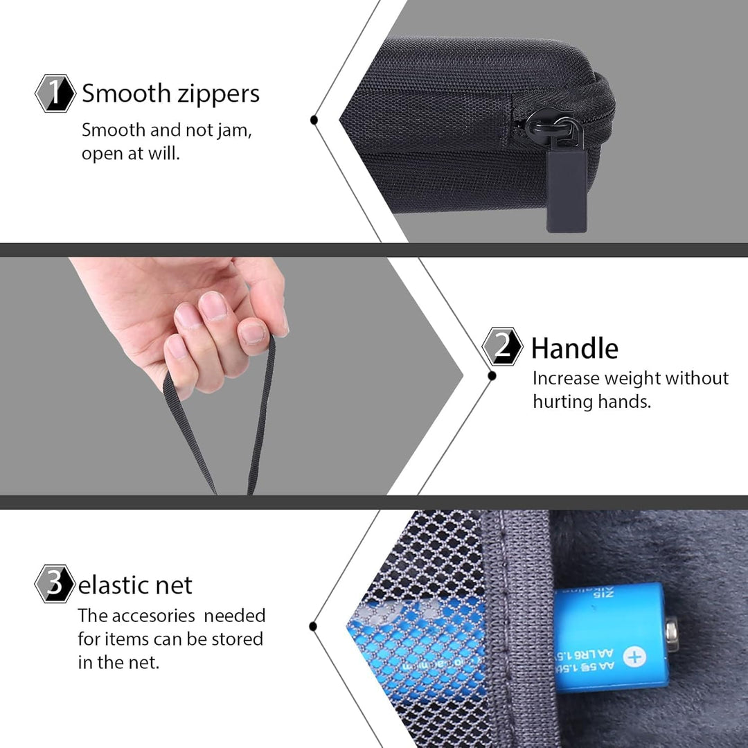 co2CREA Hart Reise Schutz Hülle Etui Tasche für Zoom H1n H1 Tragbarer Audio Handy Recorder, Nur Hüll