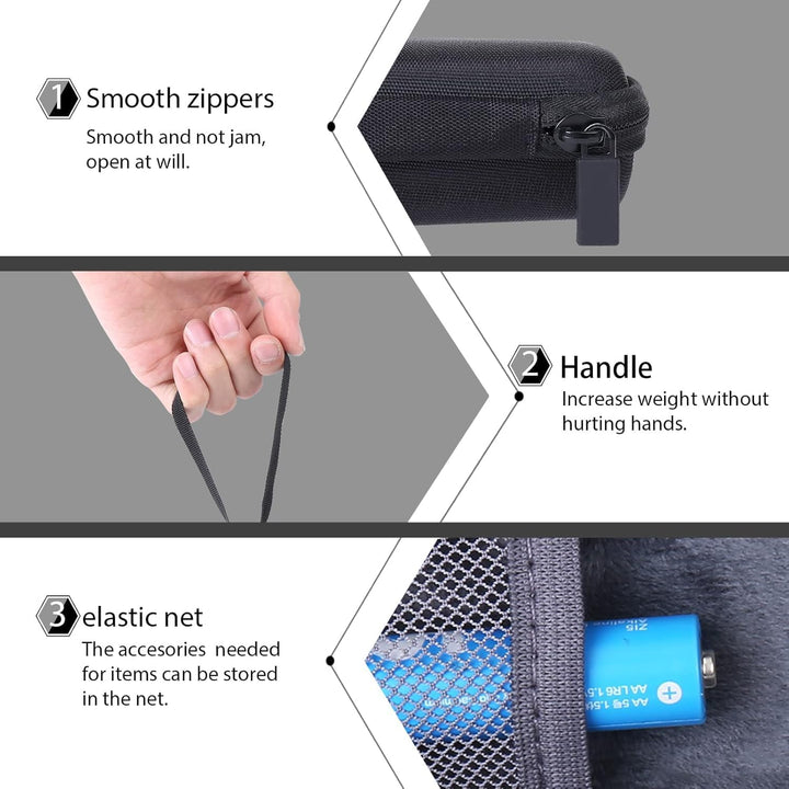 co2CREA Hart Reise Schutz Hülle Etui Tasche für Zoom H1n H1 Tragbarer Audio Handy Recorder, Nur Hüll