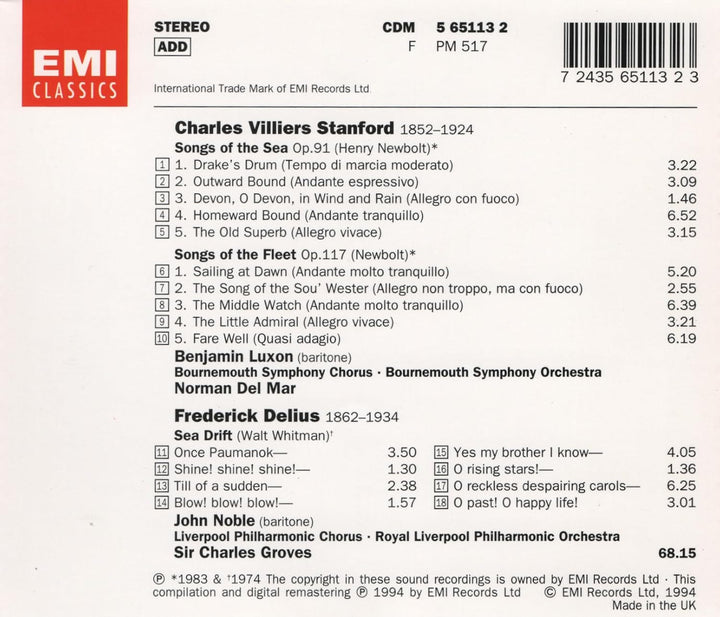 Songs of the Sea / Songs of the, Audio-CD