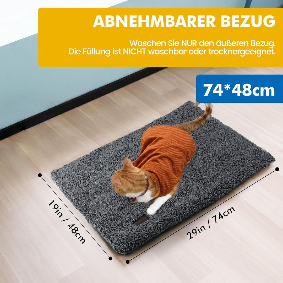 Mora Pets Selbstheizende Katzendecke für Katze Selbstwärmend Decke Katze Kissen Heizdecke für Katze