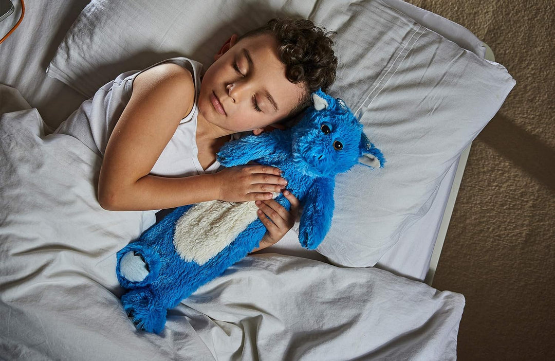 CozyPlush Dragon 3D Flasche Blau Mittel, Blau Mittel