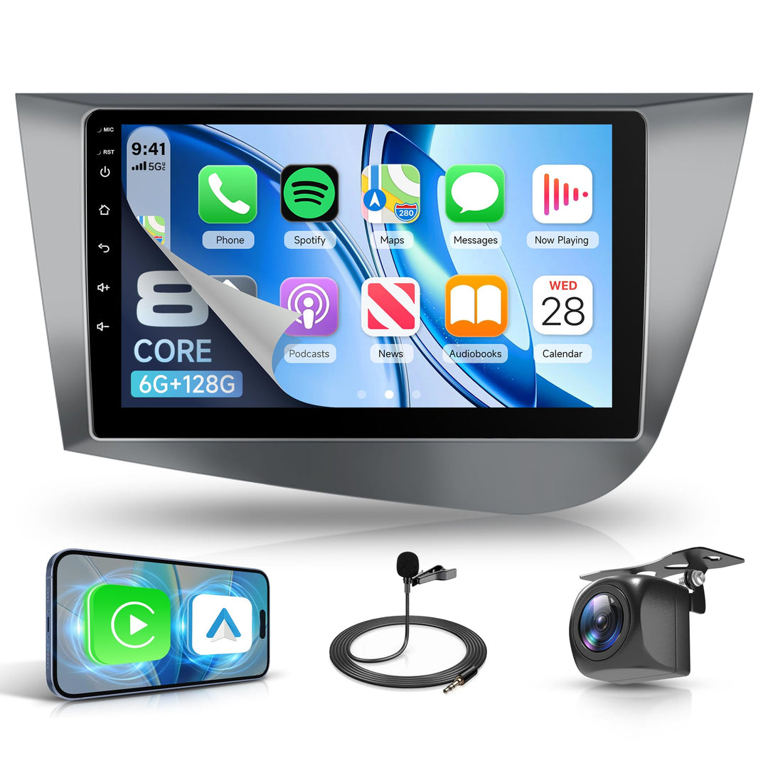 6G+128G 8 Core Rimoody Autoradio Android für SEAT León MK2 2005-2012 Carplay Wireless 9" Radio Auto