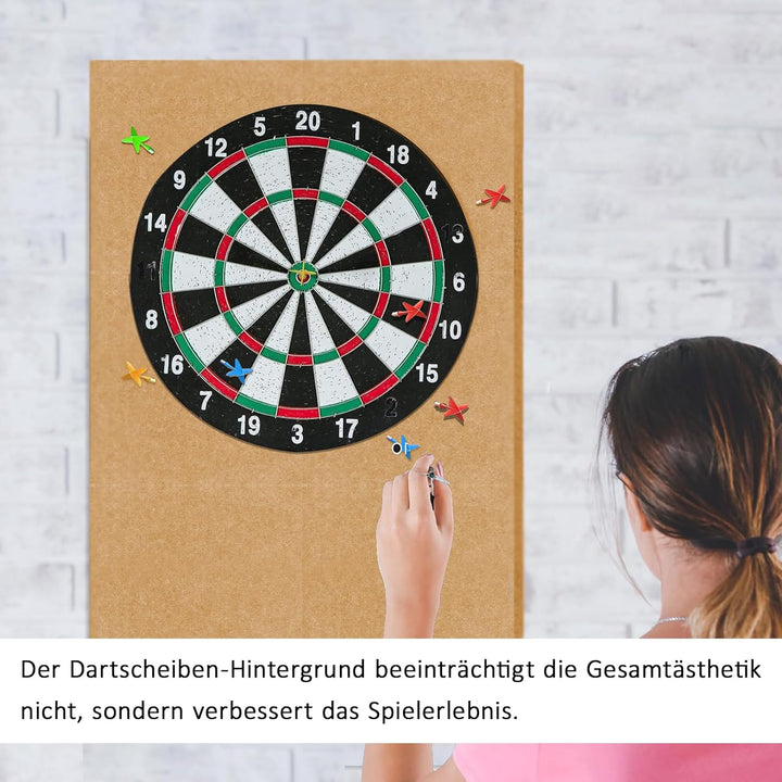Dartboard Wandschutz, 6 Stück Filz Dartboard Wandschutz, 30x30x1,2cm, Selbstklebende Dartscheiben Um