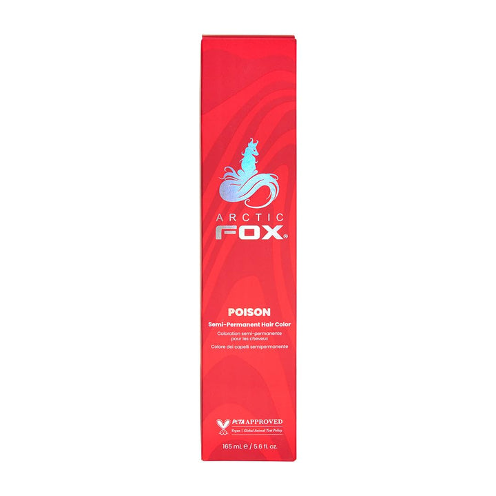 ARCTIC FOX 100% Vegan & Cruelty Free Vibrant Semi Permanent Hair Colour Dye - Poison 165 ml e Gift 1