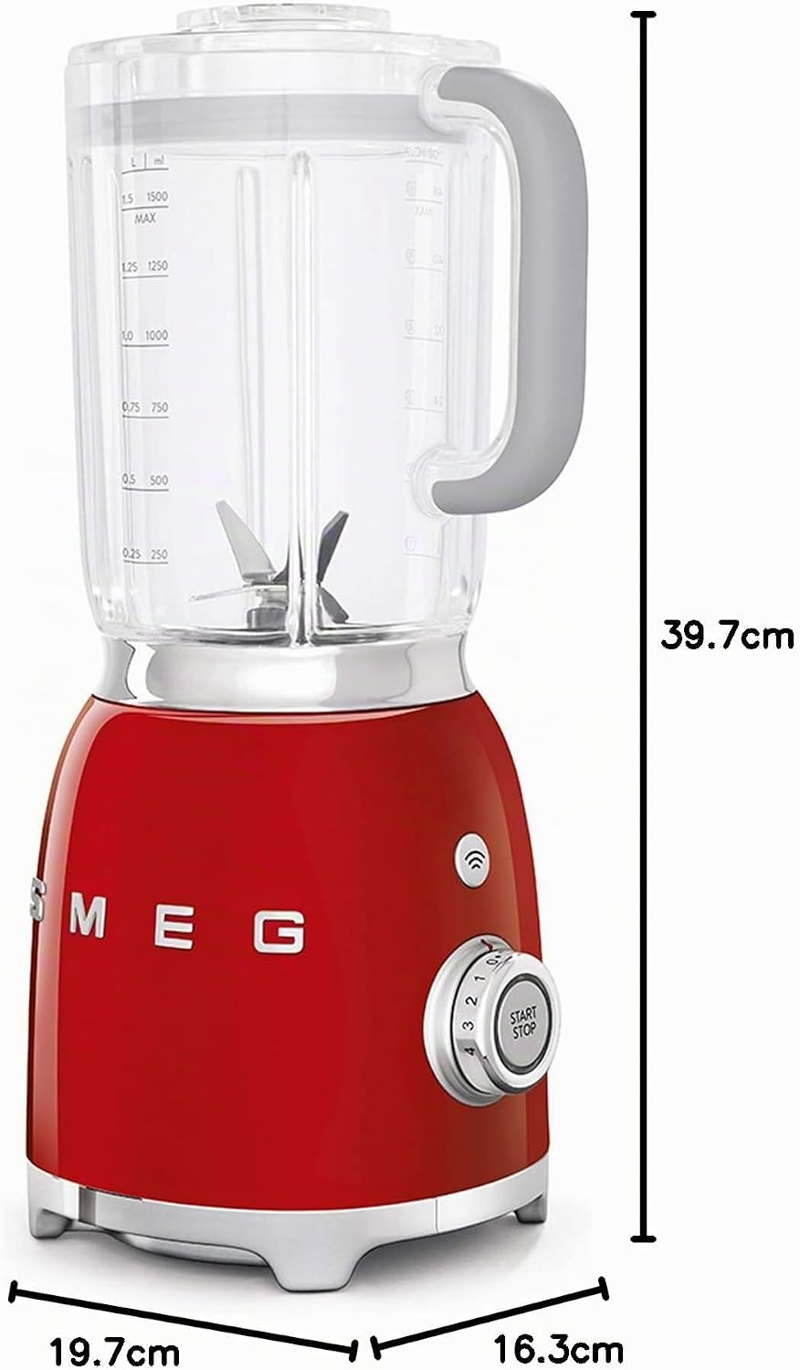 Smeg BLF01RDEU Mixer, rot