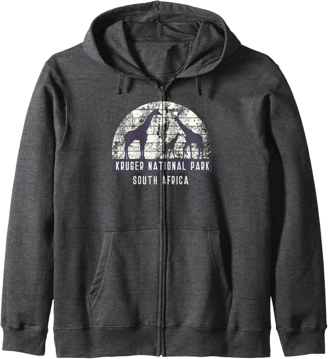 Herren-T-Shirt mit Giraffen-Motiv, südafrikanischer Safari-Nationalpark Kapuzenjacke