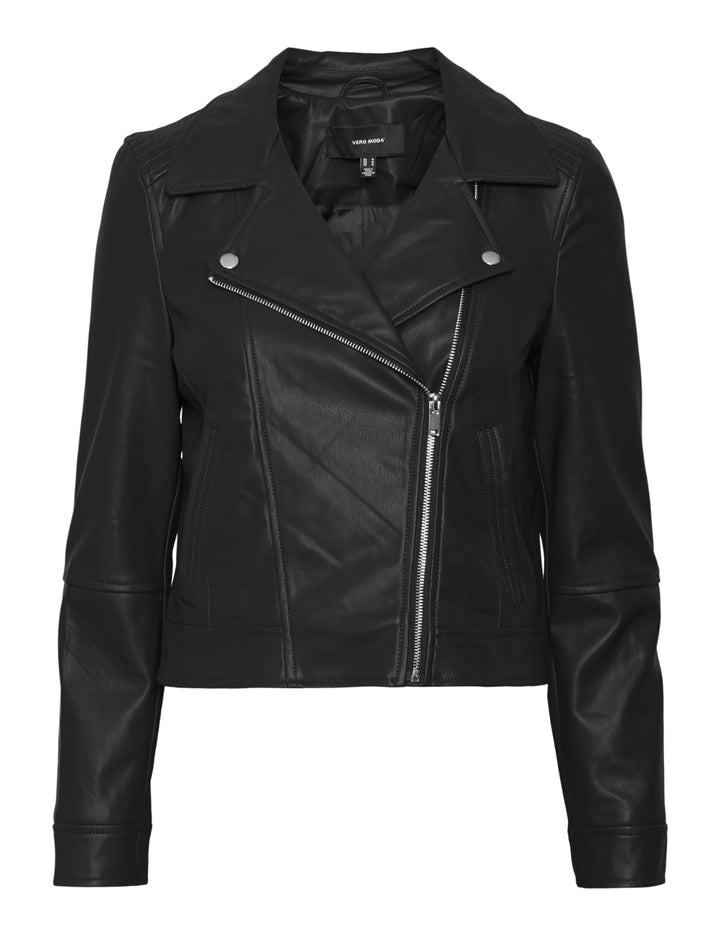 VERO MODA CURVE Damen Vmcbellaanna Short Coated JKT Cur Noos PU Jacke, 52
