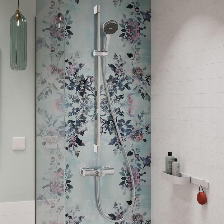 hansgrohe Activera S - Duschset mit Duschkopf wassersparend (EcoSmart, 1 Strahlart), Duschschlauch (