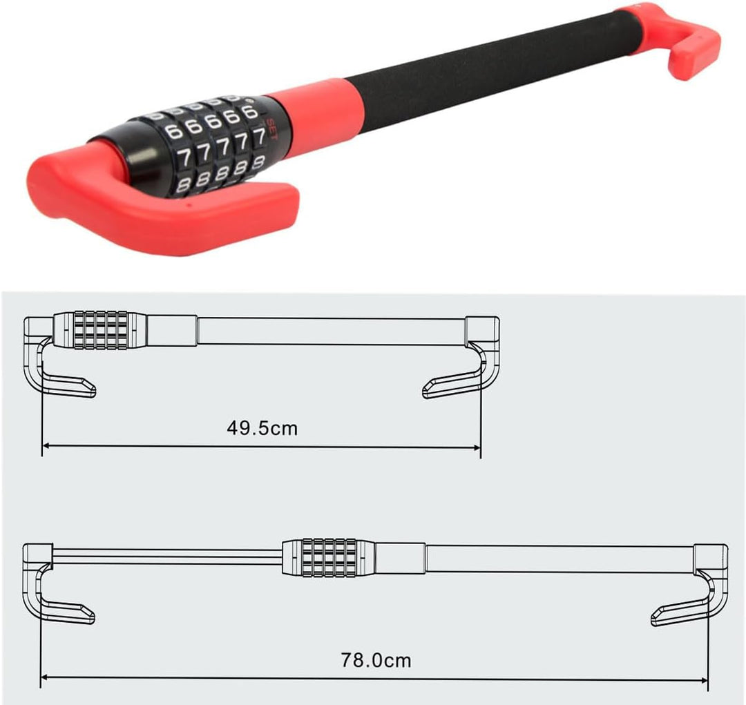 SCHMIDT security tools Pedal-Lenkradschloss LS-2000 49,5-78cm Auto KFZ PKW LKW Diebstahlsicherung Pe