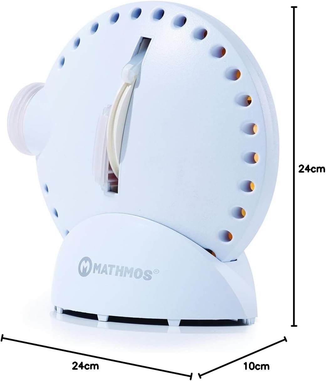 Mathmos Space Projektor in Weiss mit Lavalampen Effekt Blau/Grün