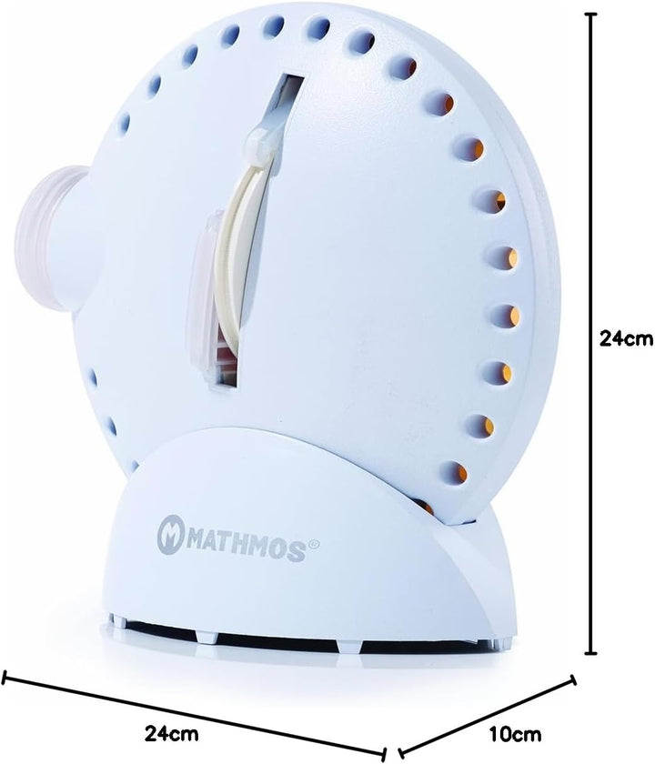 Mathmos Space Projektor in Weiss mit Lavalampen Effekt Blau/Grün