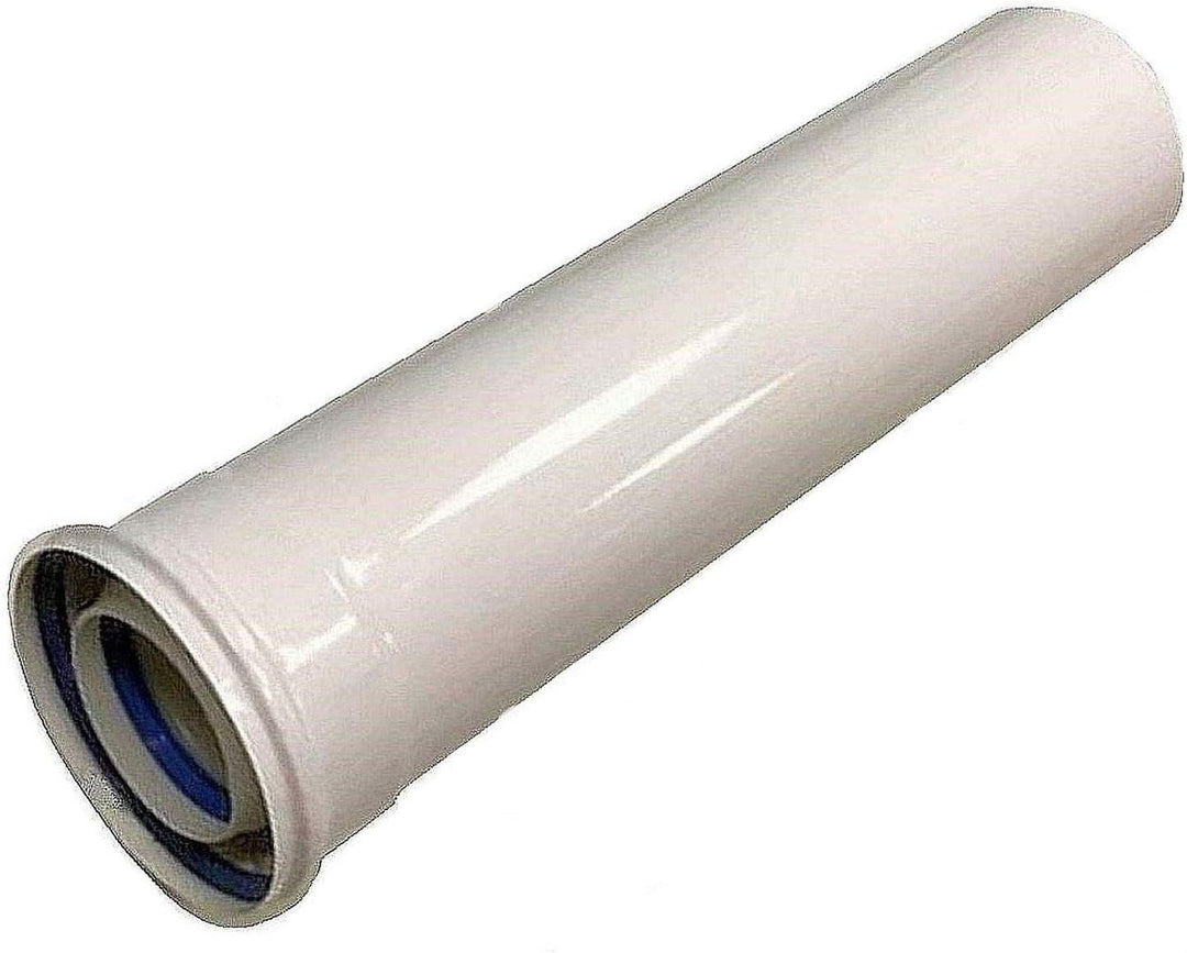Uzman-Versand, Konzentrische Abgasrohr 500mm DN Ø 60/100 mm, Bogen, Winkel, Abgas-Rohr Abgassystem D