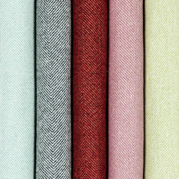 McAlister Textiles Herringbone Tweed | Kissenbezug für Sofakissen in Anthrazit Grau | 50 x 30 cm | t
