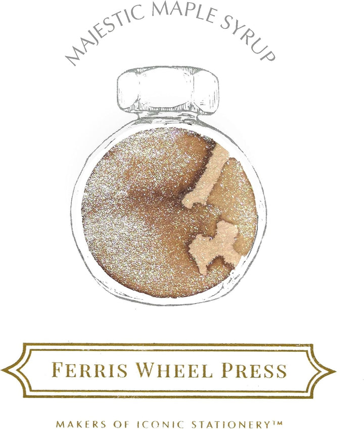 Ferris Wheel Press Fountain Pen Ink | Everyday Ink Collection | Natural Wood with a champagne shimme