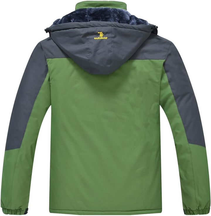 YSENTO Herren Skijacke Winterjacke Softshelljack Wasserdicht Warm Gefüttert Outdoor Funktionsjacke m