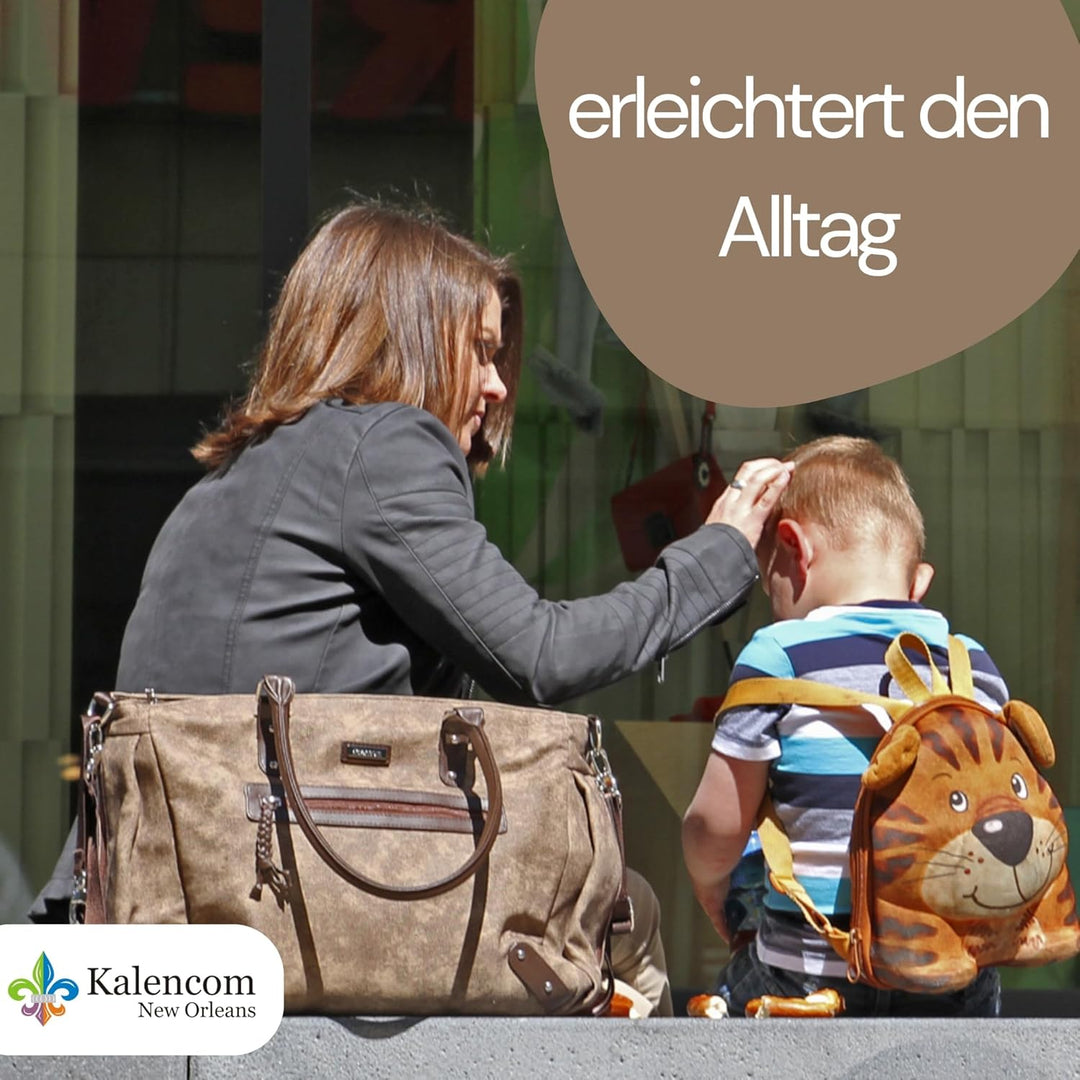 Kalencom Handtasche Umhängetasche stilvolle Baby Wickeltasche mit Wickelauflage, Aufbewahrungsbeutel
