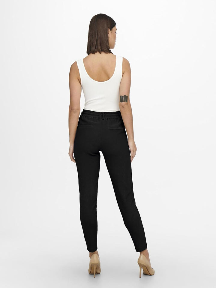 ONLY Damen Onlpoptrash-Sally Easy Mw Rib PNT Noos Hose M / 34L Black 1, M / 34L Black 1