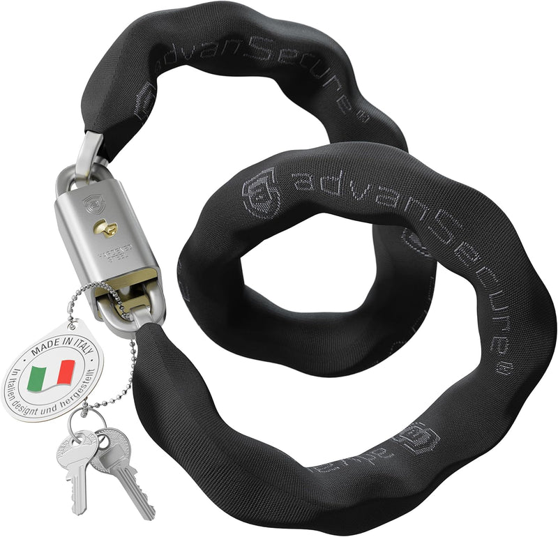 advanSecure® Hochsicherheits-Kettenschloss | optimal für Fahrrad und E-Bike | Sicherheitsstufe 8/10
