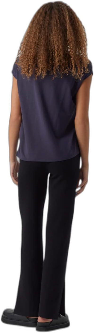 VERO Moda Damen Vmava Plain Ss Top Gajrs Noos T-Shirt XS Night Sky, XS Night Sky