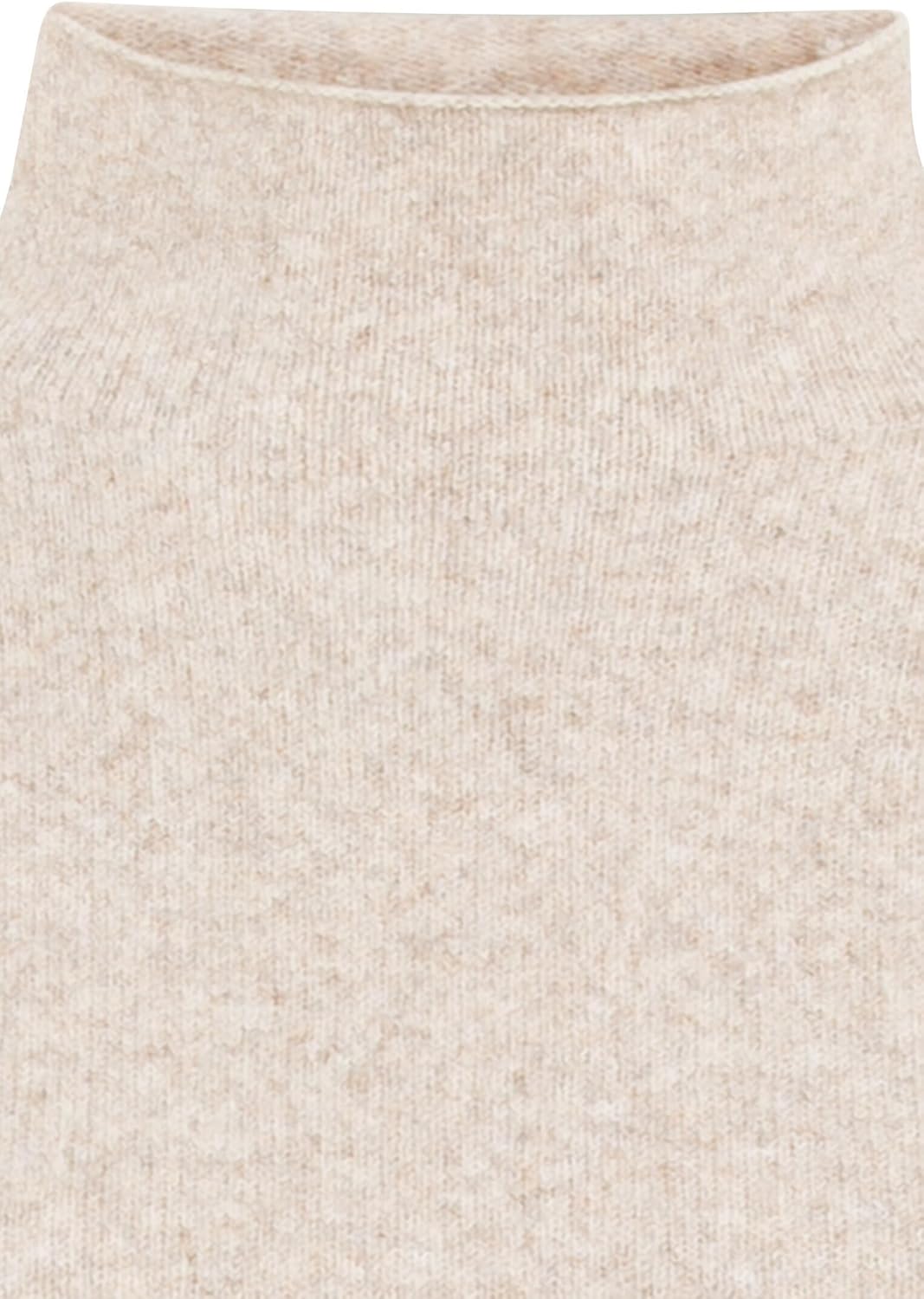 camel active Damen Oversized Strickpullover mit Rollkragen L Mandel, L Mandel
