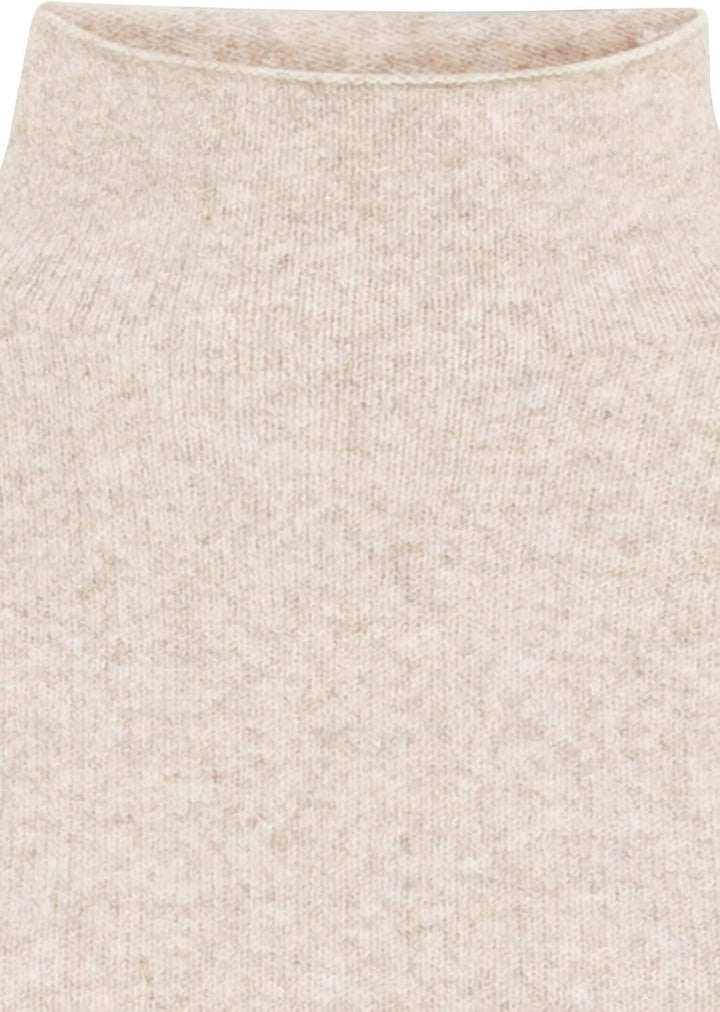 camel active Damen Oversized Strickpullover mit Rollkragen L Mandel, L Mandel