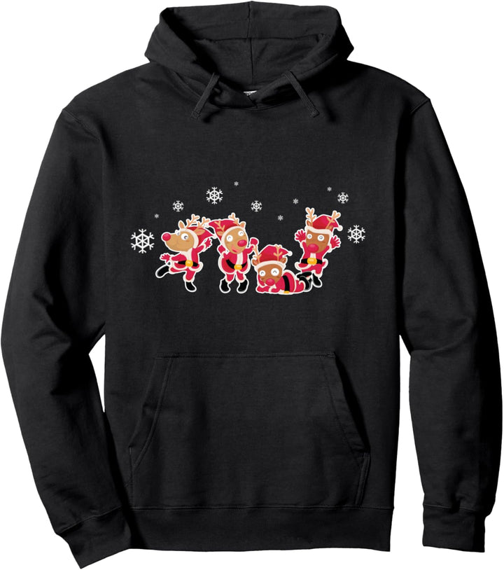 Weihnachtsdeer Hirsch Pullover Hoodie