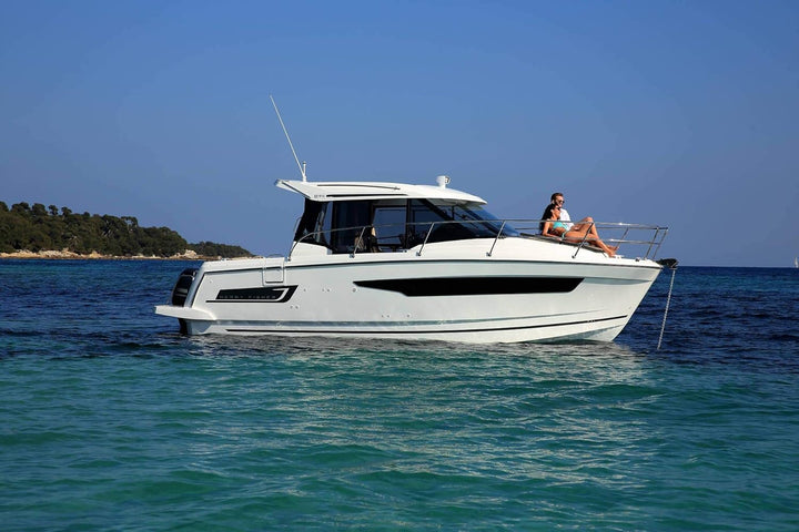 Oceansouth Abdeckung für Jeanneau Merry Fisher 895 Schwarz, Schwarz
