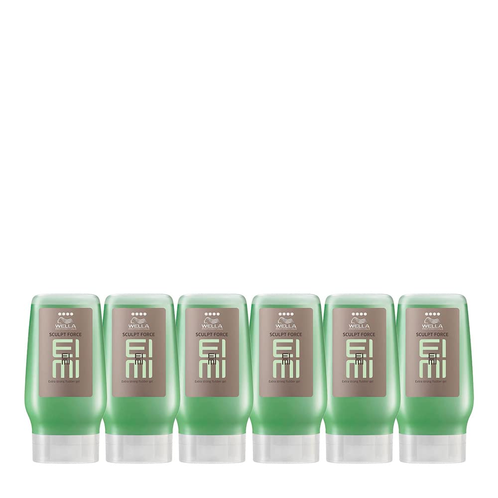 Wella EIMI Sculpt Force Flubber Gel extra stark- 125ml (6´er Pack) Unparfümiert 125 ml (6er Pack), U