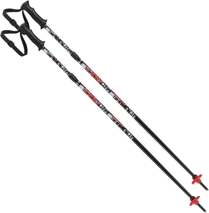 LEKI Unisex-Adult Sports Skistock Einheitsgrösse weiss rot, Einheitsgrösse weiss rot