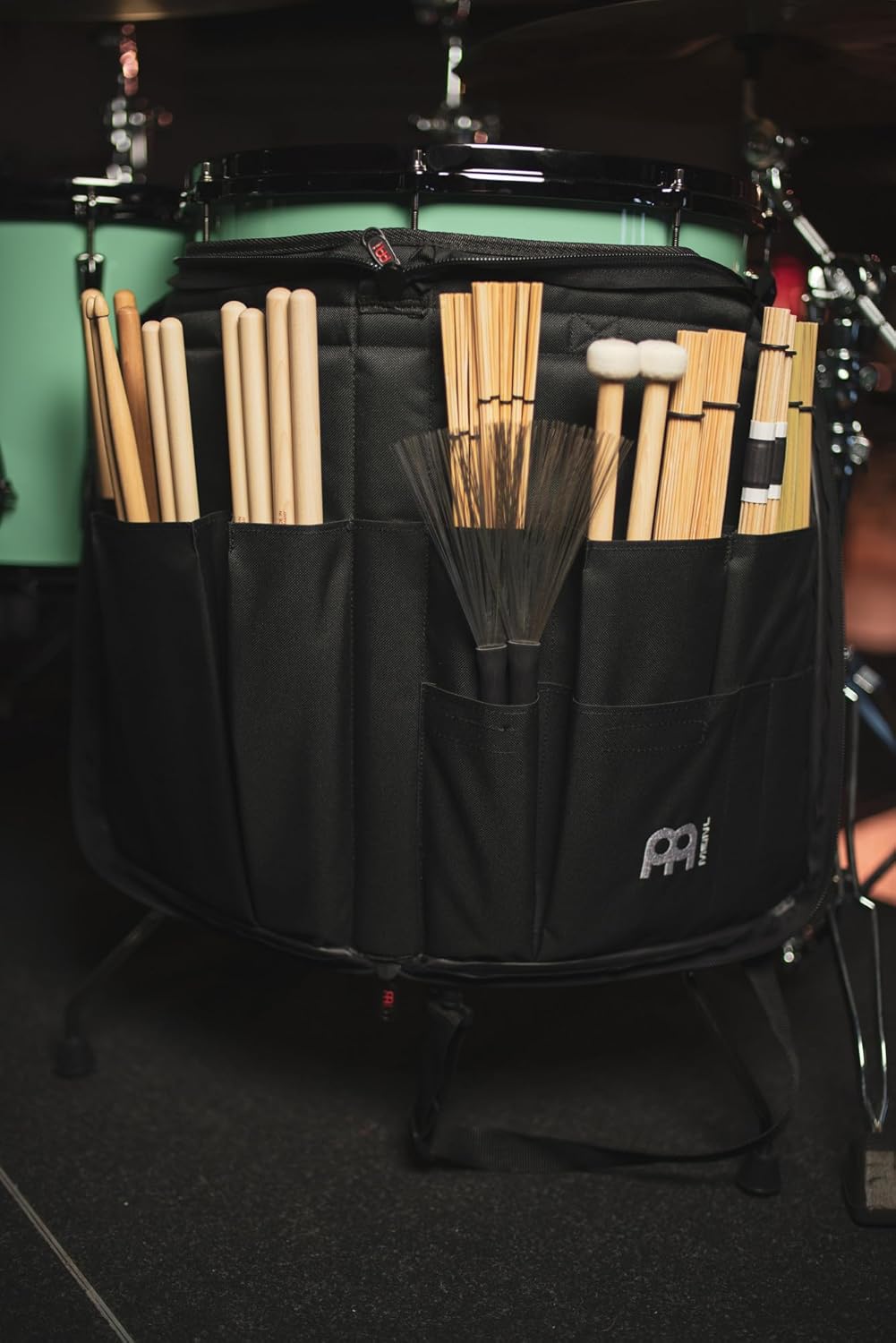 MEINL Cymbals Stick Sling Bag - Tasche mit 11 verschiedenen Innenfächern für Drumsticks, Mallets ode