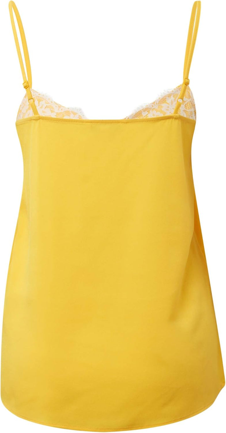 TOM TAILOR Denim Damen Woven Camisole, XL Top, Gelb (Golden Yellow 17278)