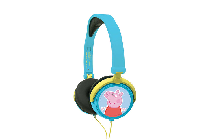 Lexibook, Peppa Pig, Stereo-Kopfhörer, kindersichere Lautstärke, klappbar und einstellbar, blau/grün