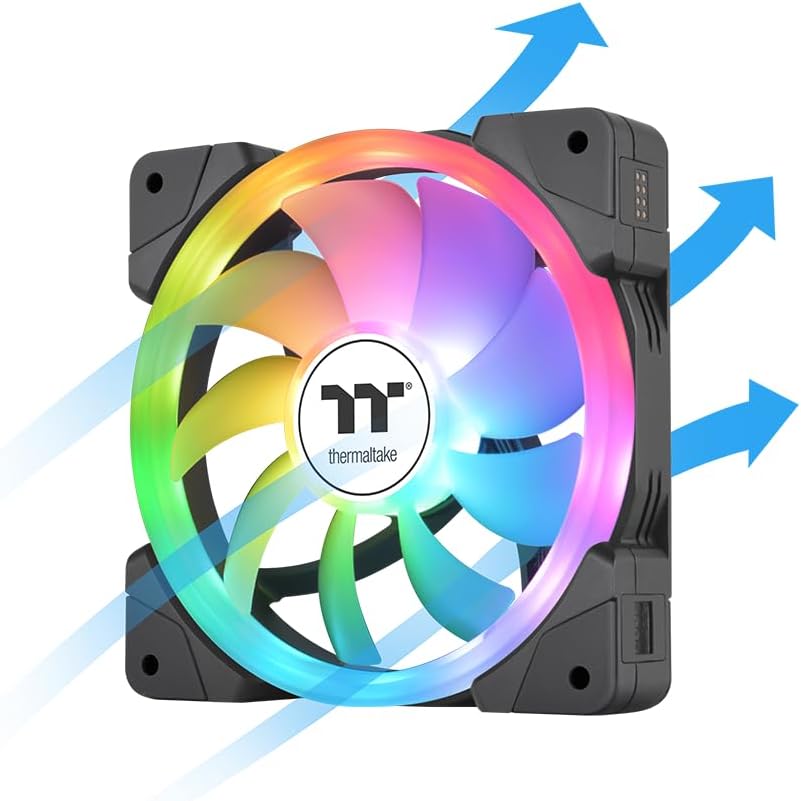 Thermaltake SWAFAN EX12 ARGB PC Cooling Fan White TT Premium Edition 3 Fan Pack 120mm Weiss, 120mm W