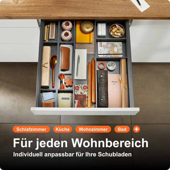 BLUM AMBIA-LINE Schubkastenrahmen schmal, NL450mm, Stahl oriongrau matt