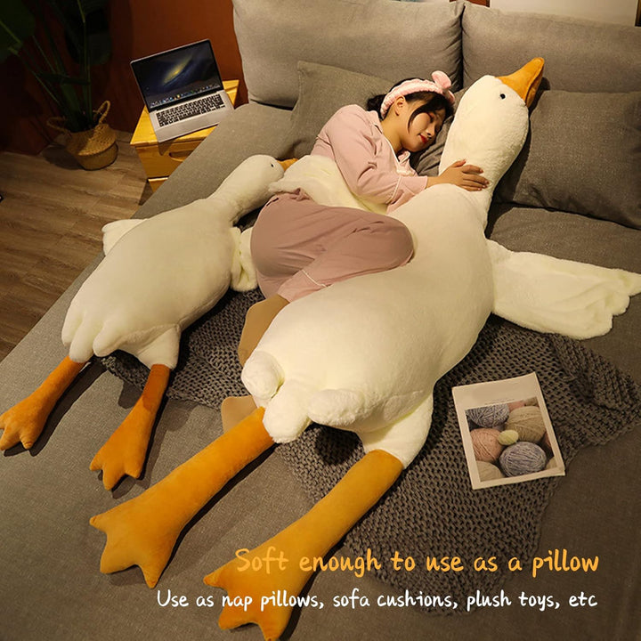 Tiiyee Gans Kuscheltier, Schwan Stofftier Schweden Plüsch Stuffed Toy Riesige Plüschtiere Ente Puppe