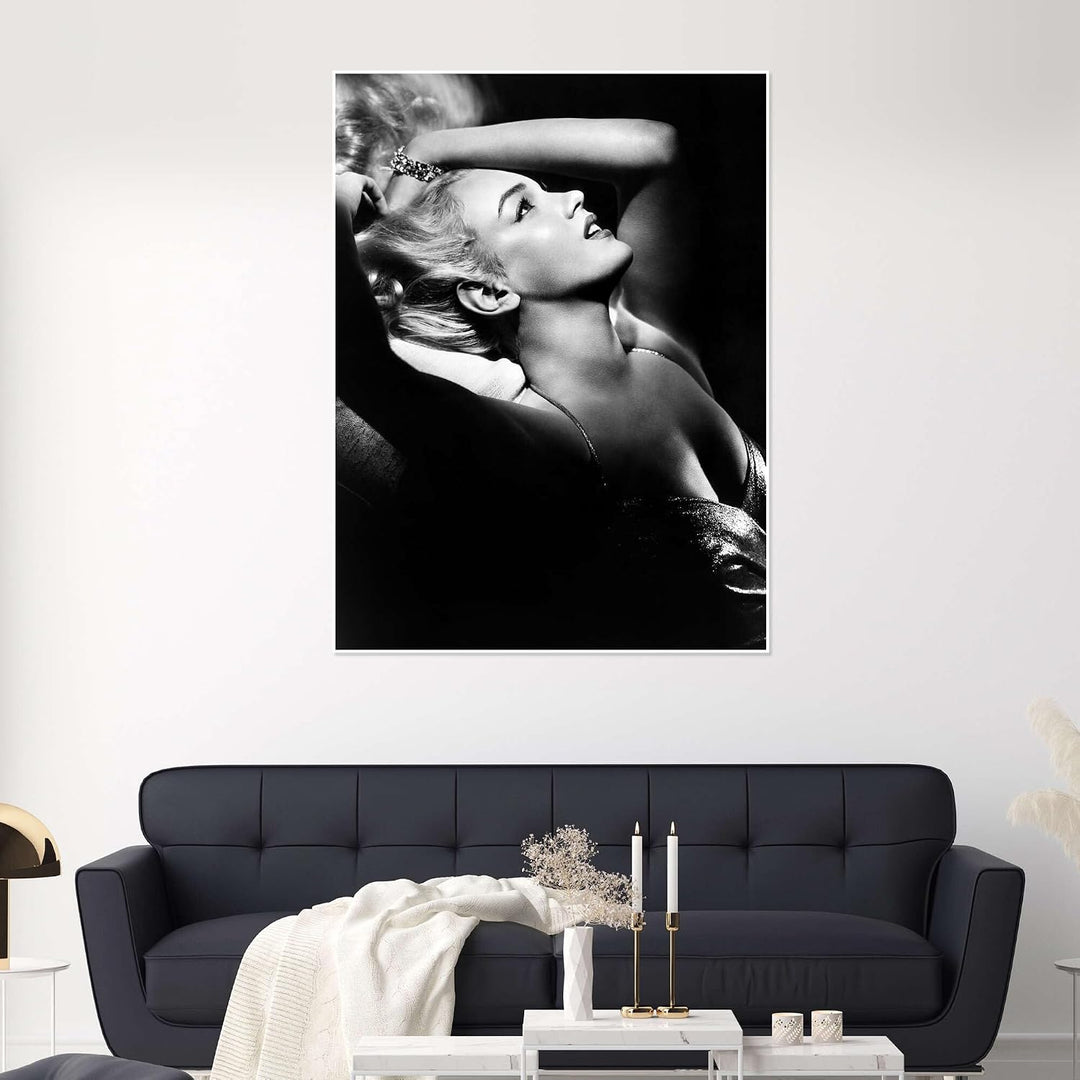 Marilyn Monroe im Profil Poster Wandbilder für jeden Raum 60 x 80 cm Schwarz Stars &amp; Prominente Wand