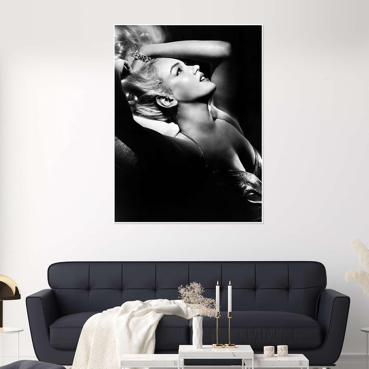 Marilyn Monroe im Profil Poster Wandbilder für jeden Raum 60 x 80 cm Schwarz Stars &amp; Prominente Wand