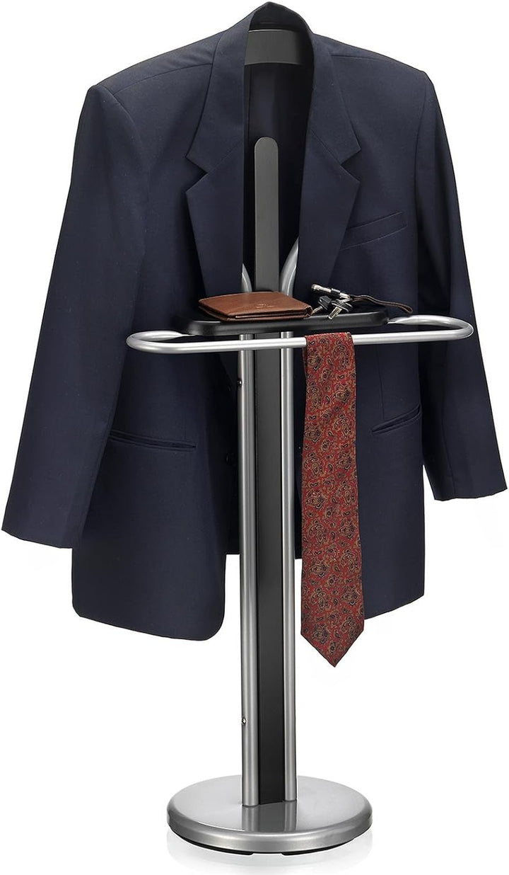IDIMEX Herrendiener Fabio mit Hosenbügel und Ablage, Schwarz - Stummer Diener Kleiderbutler Kleiders