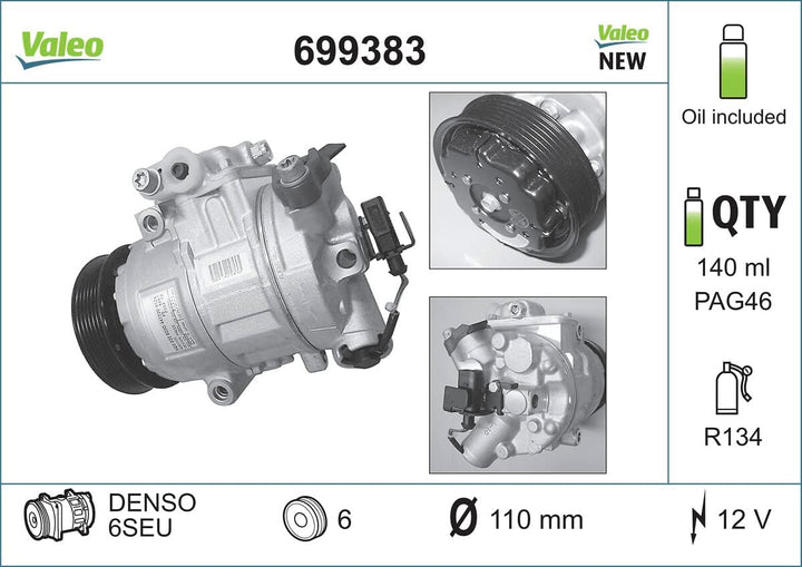 Valeo Kompressor Klimaanlage 699383
