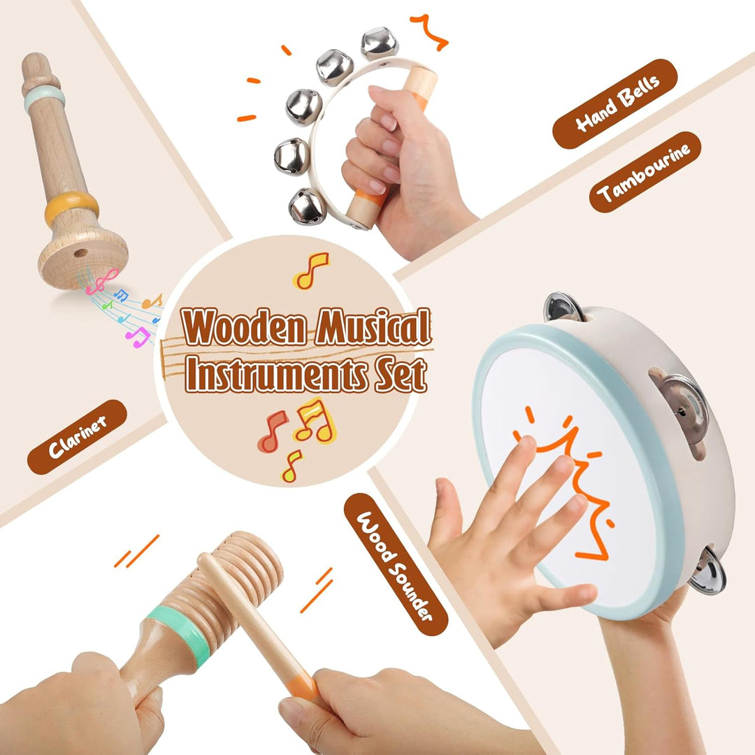 Musikinstrumente für Kinder Holz Montessori Instrumente Musikinstrumente Baby Percussion-Instrumente