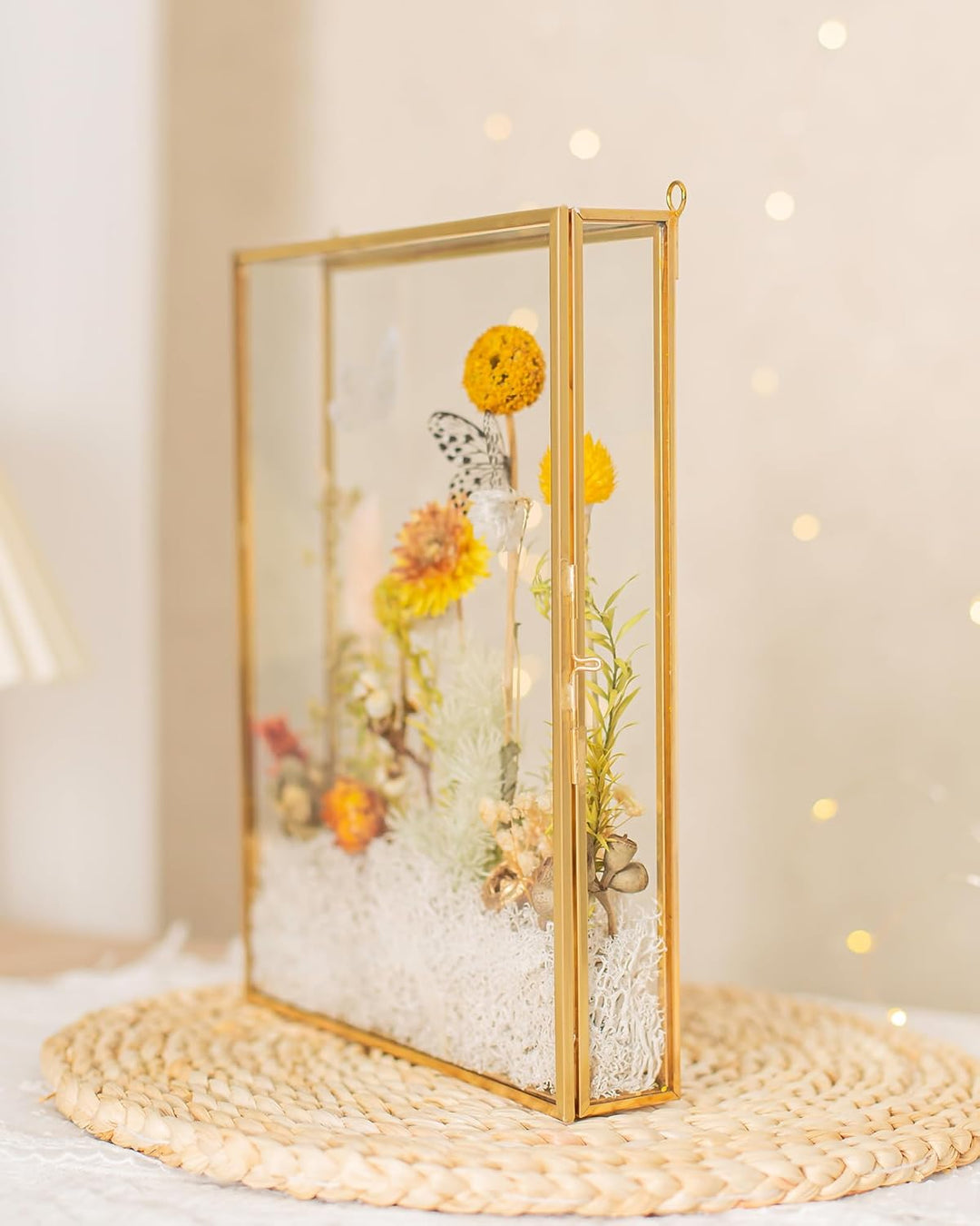 Schattenbox-Rahmen 8x10, Tiefe Glas-Schattenbox-Vitrine, 3D-Schattenboxen, Bilderrahmen für selbstge