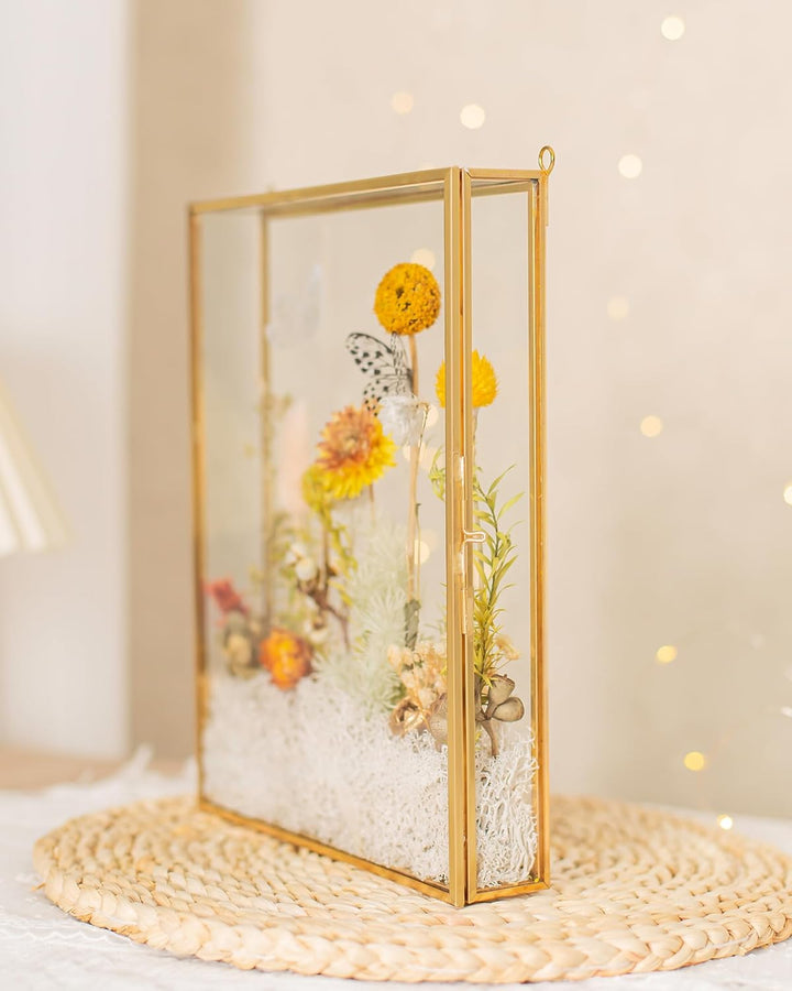 Schattenbox-Rahmen 8x10, Tiefe Glas-Schattenbox-Vitrine, 3D-Schattenboxen, Bilderrahmen für selbstge