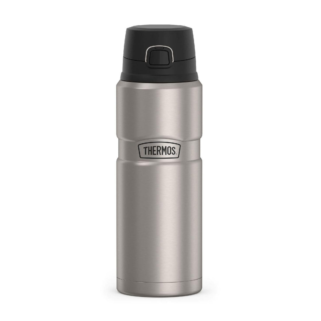 Thermos Stainless King 24 Ounce Drink Bottle, Matte Black, edelstahl, SK4000STTRI4 Matter Stahl, Mat